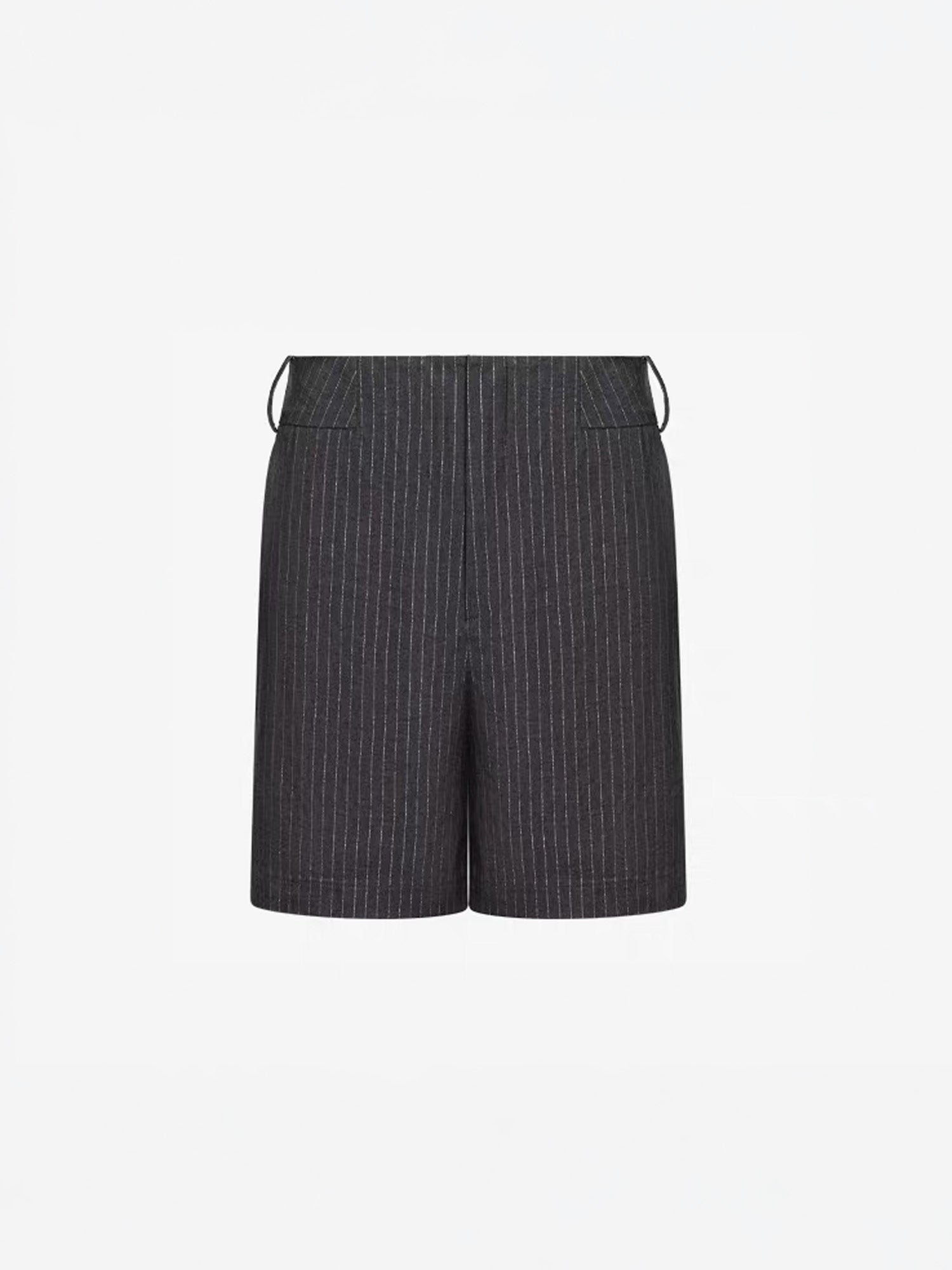 TIWILLTANG Straight-Leg Pinstripe Knee-Length Shorts, premium urban and streetwear designers apparel on PROJECTISR.com, TIWILLTANG