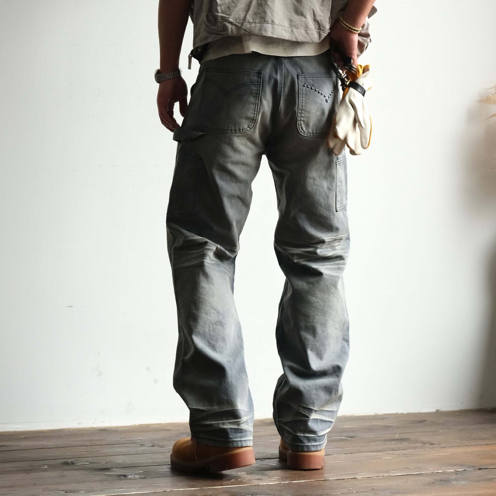 NEIGBORL Retro Distressed Washed Cargo Pants, premium urban and streetwear designers apparel on PROJECTISR.com, NEIGBORL