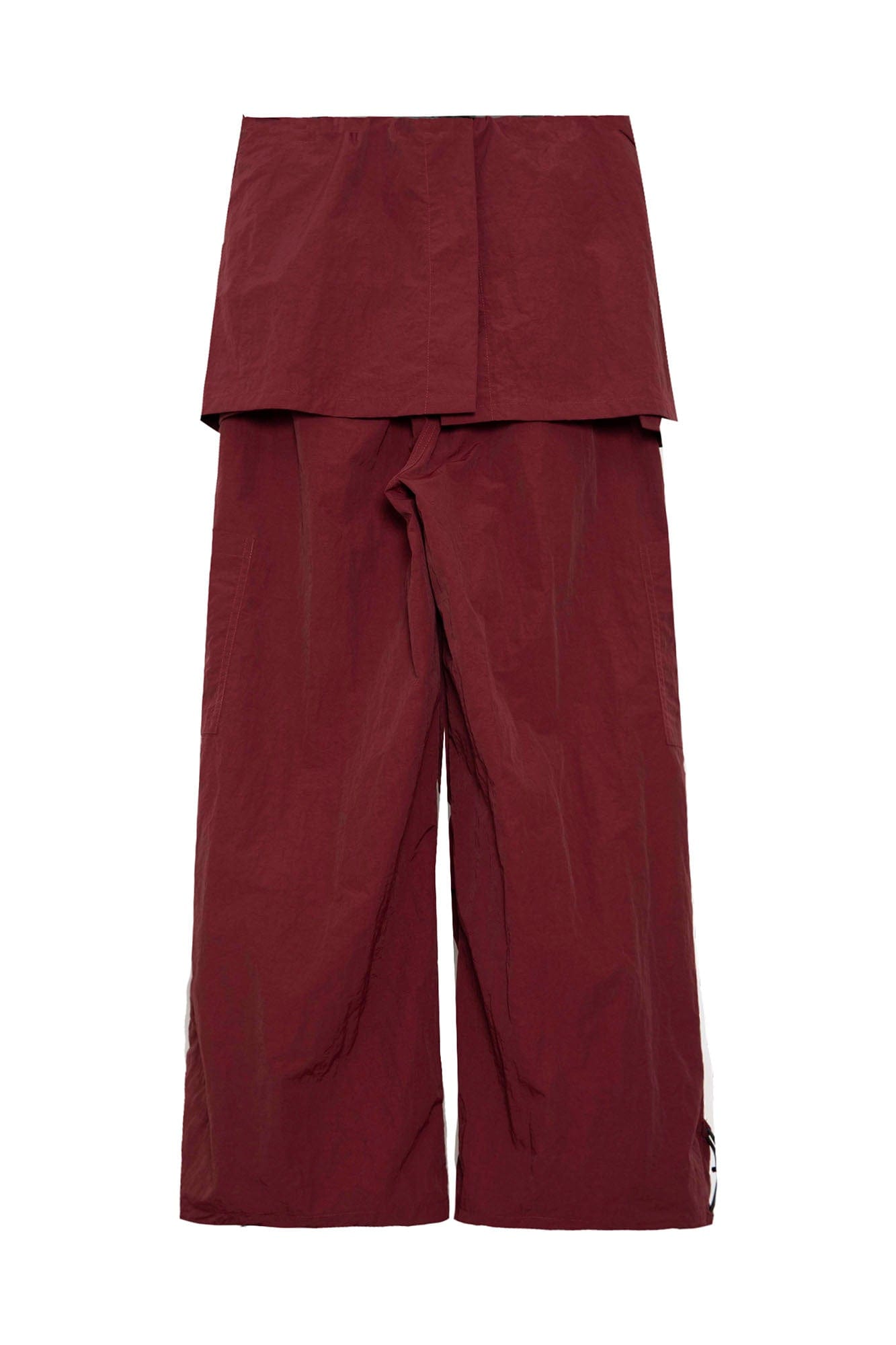 ASSEEN Detachable Draped Flap Wrinkled Parachute Pants, premium urban and streetwear designers apparel on PROJECTISR.com, ASSEEN