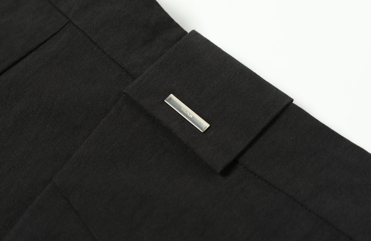 TGNS Retro Pleated Wide-Leg Trousers
