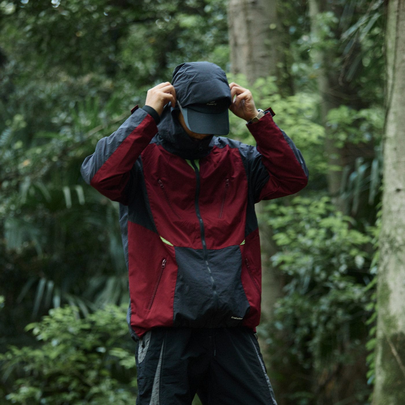 ENSHADOWER 10th Anniversary Spliced Contrasted Windbreaker, premium urban and streetwear designers apparel on PROJECTISR.com, ENSHADOWER