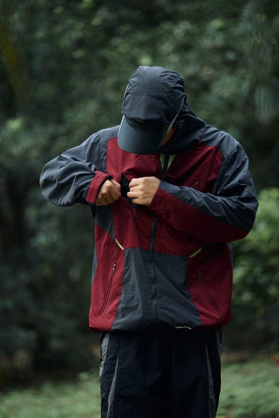 ENSHADOWER 10th Anniversary Spliced Contrasted Windbreaker, premium urban and streetwear designers apparel on PROJECTISR.com, ENSHADOWER