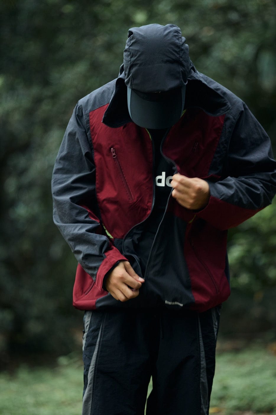 ENSHADOWER 10th Anniversary Spliced Contrasted Windbreaker, premium urban and streetwear designers apparel on PROJECTISR.com, ENSHADOWER