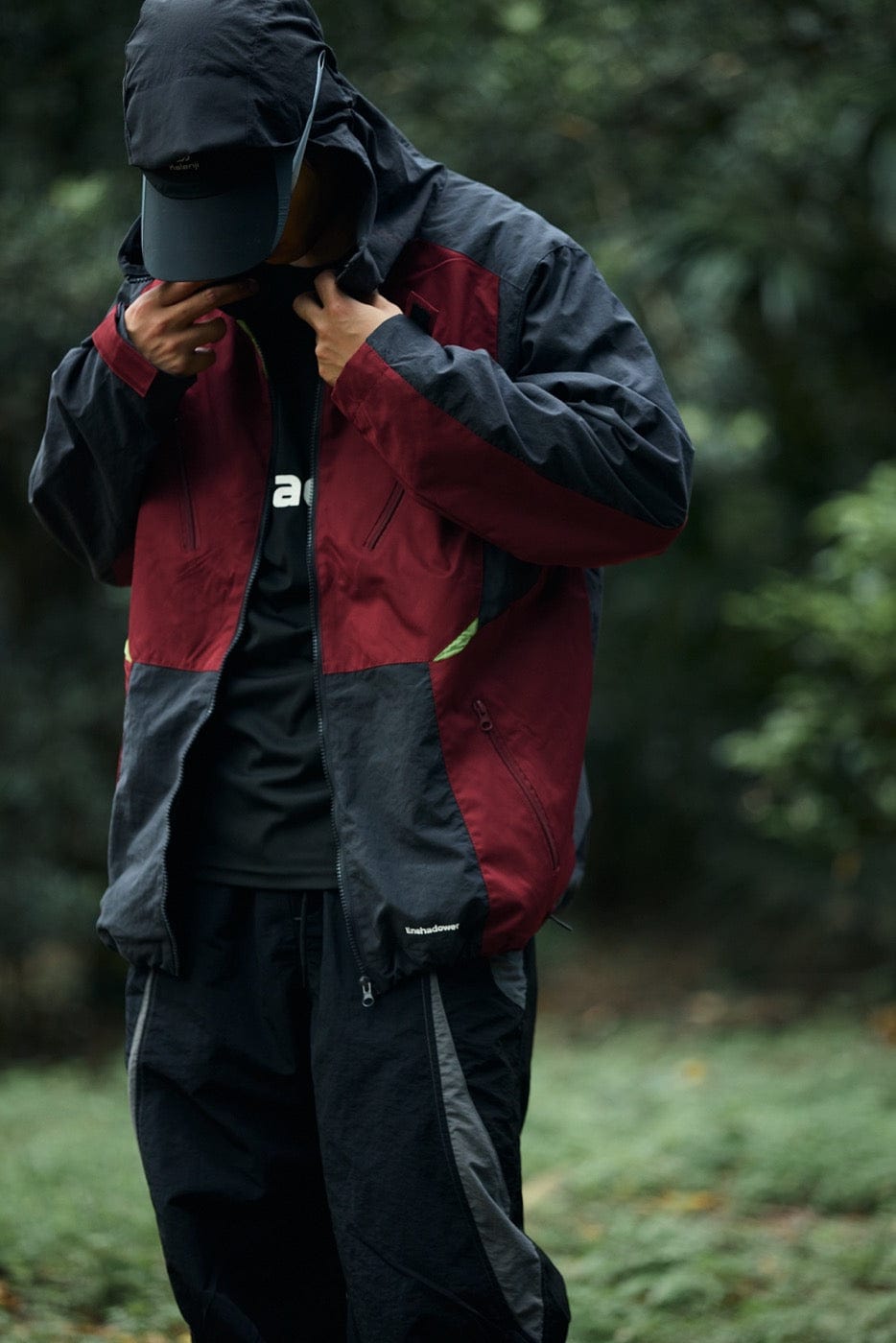 ENSHADOWER 10th Anniversary Spliced Contrasted Windbreaker, premium urban and streetwear designers apparel on PROJECTISR.com, ENSHADOWER