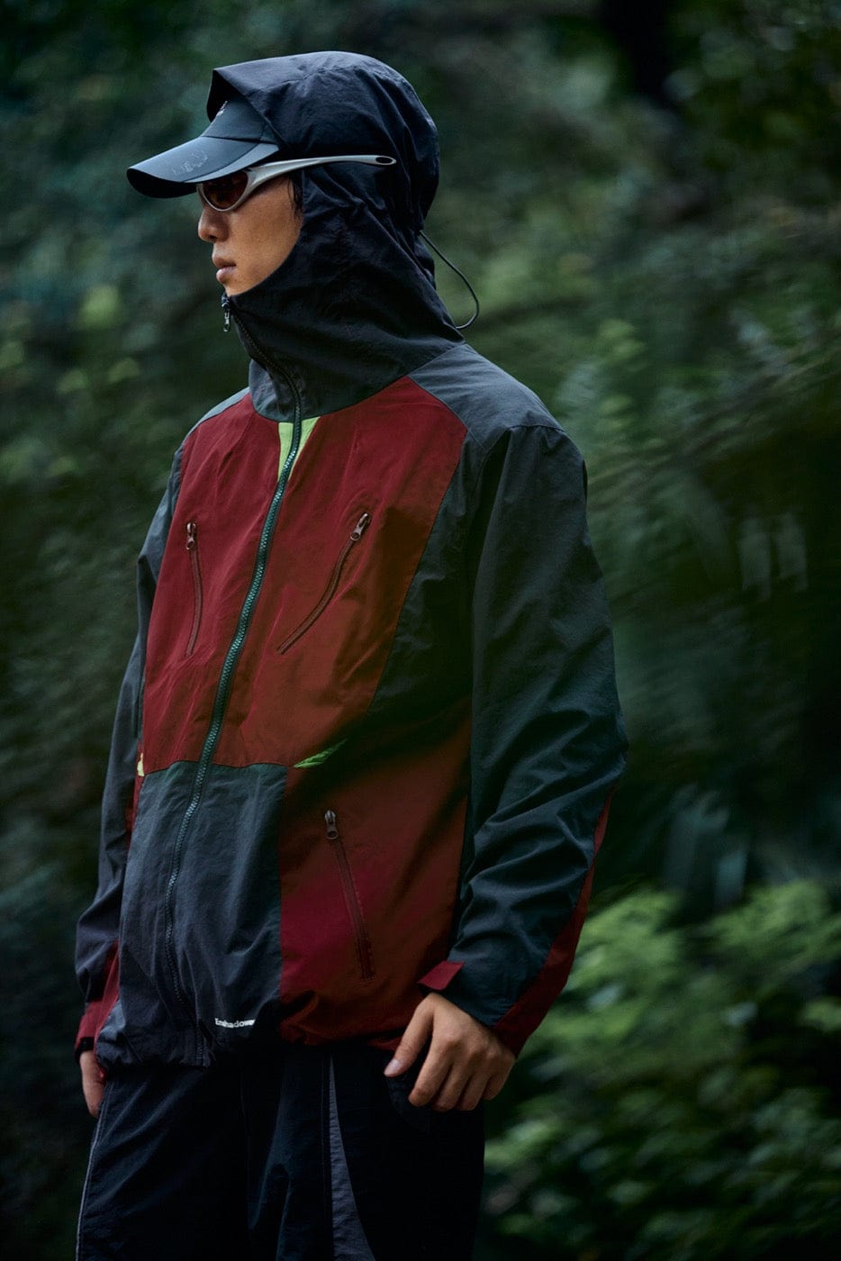 ENSHADOWER 10th Anniversary Spliced Contrasted Windbreaker, premium urban and streetwear designers apparel on PROJECTISR.com, ENSHADOWER