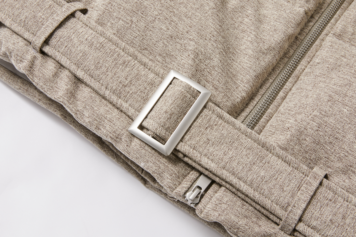KREATE Asymmetrical Placket Multi-Collar Down Jacket