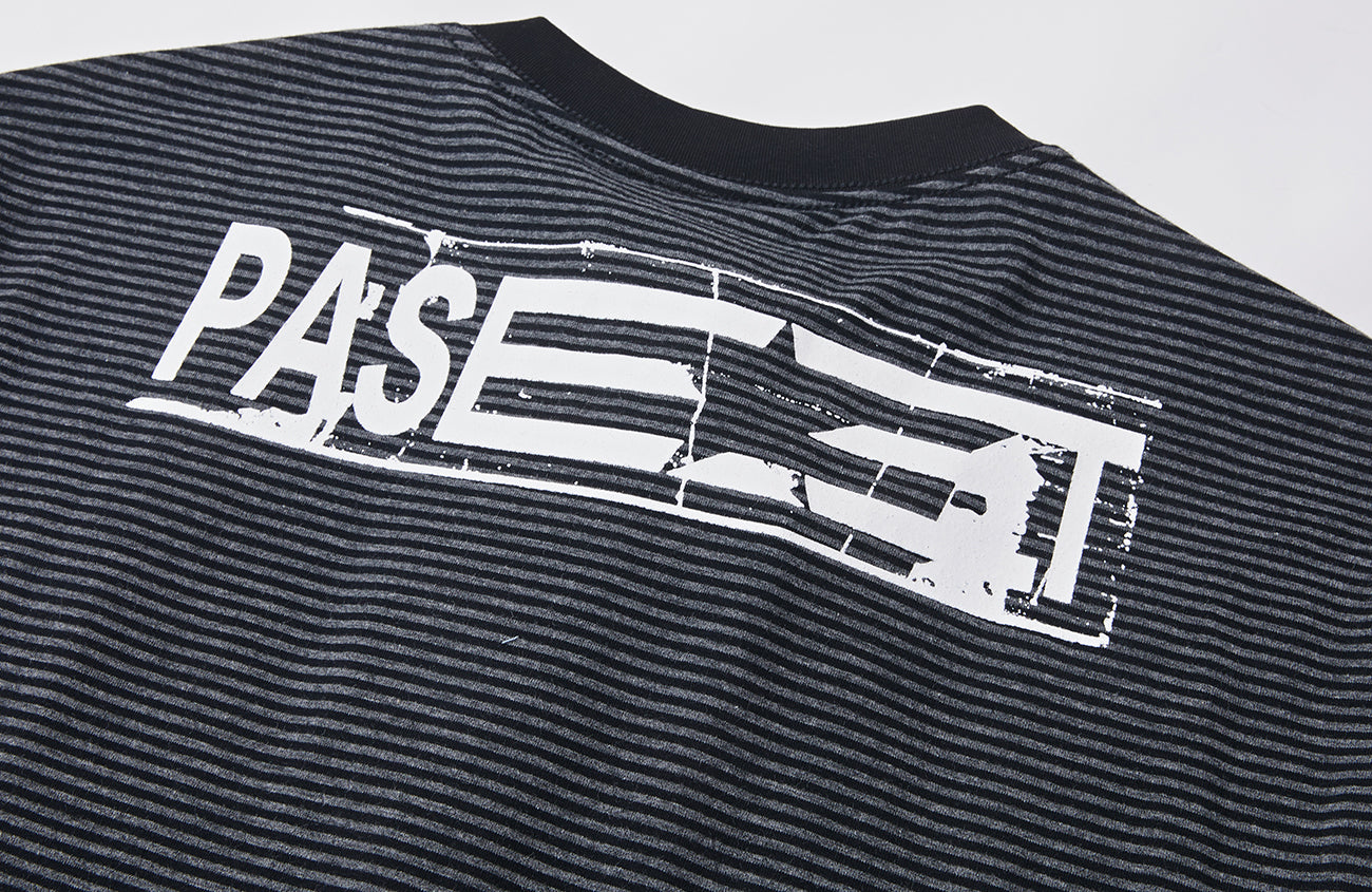 PASET Button Cuff Gothic Graphic Long-Sleeve Tee