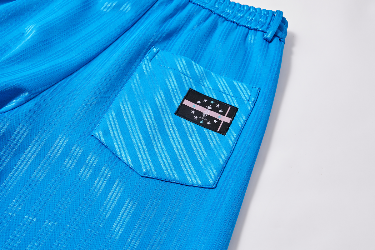 PASET Cross Heart Graphic Striped Sweatpants