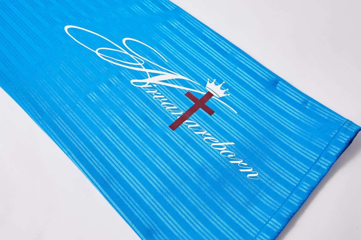 PASET Cross Heart Graphic Striped Sweatpants