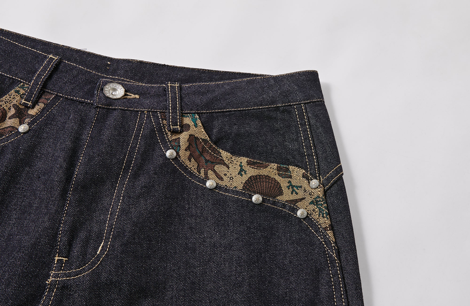 PASET Barn Cuffed Wide-Leg Jeans