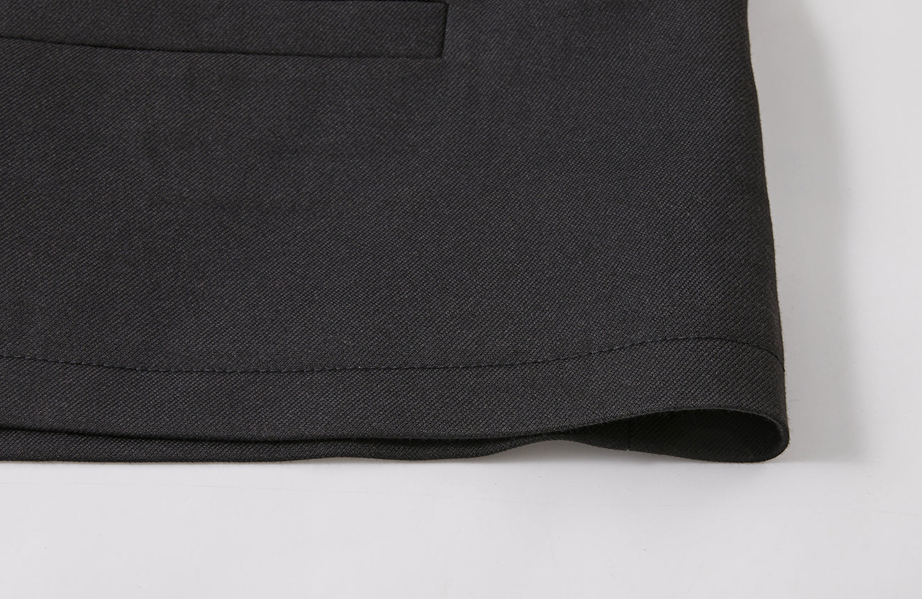 PASET Frog Buckle Stand Collar Jacket
