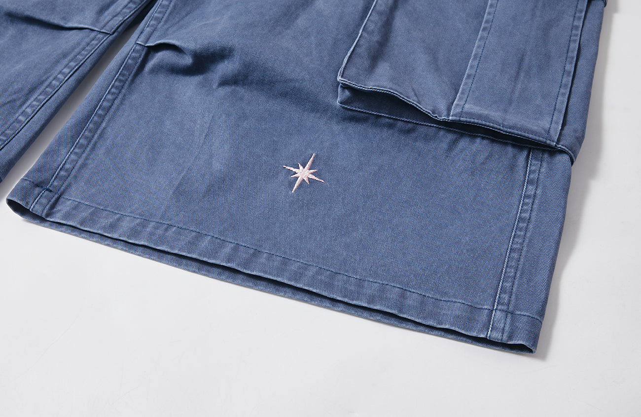 PASET Unicorn Embroidered Cargo Shorts