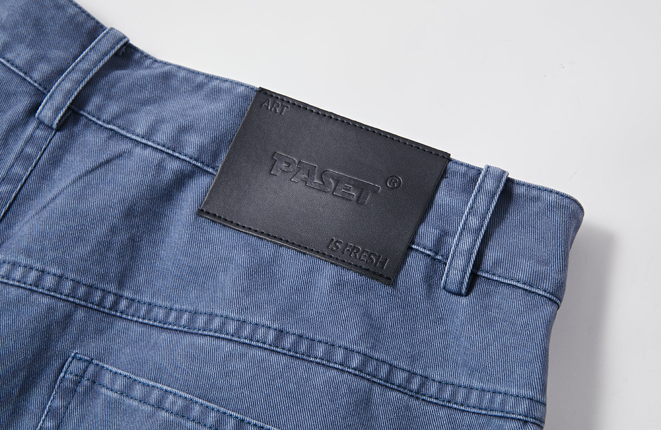 PASET Unicorn Embroidered Cargo Shorts