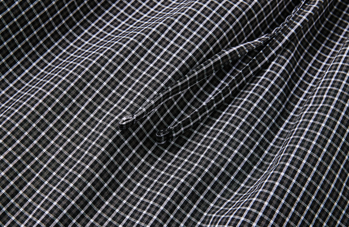 FMACM Detachable Plaid Straight-Leg Pants