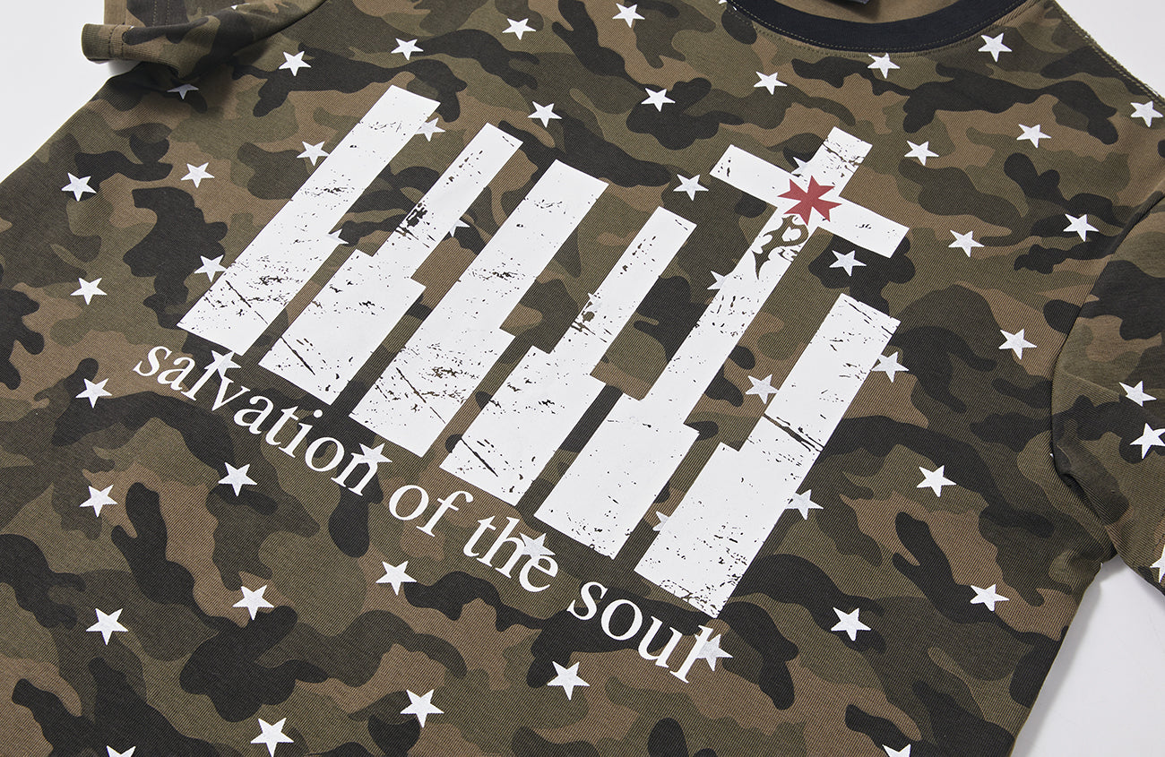 PASET Star Camo Cross Graphic Tee
