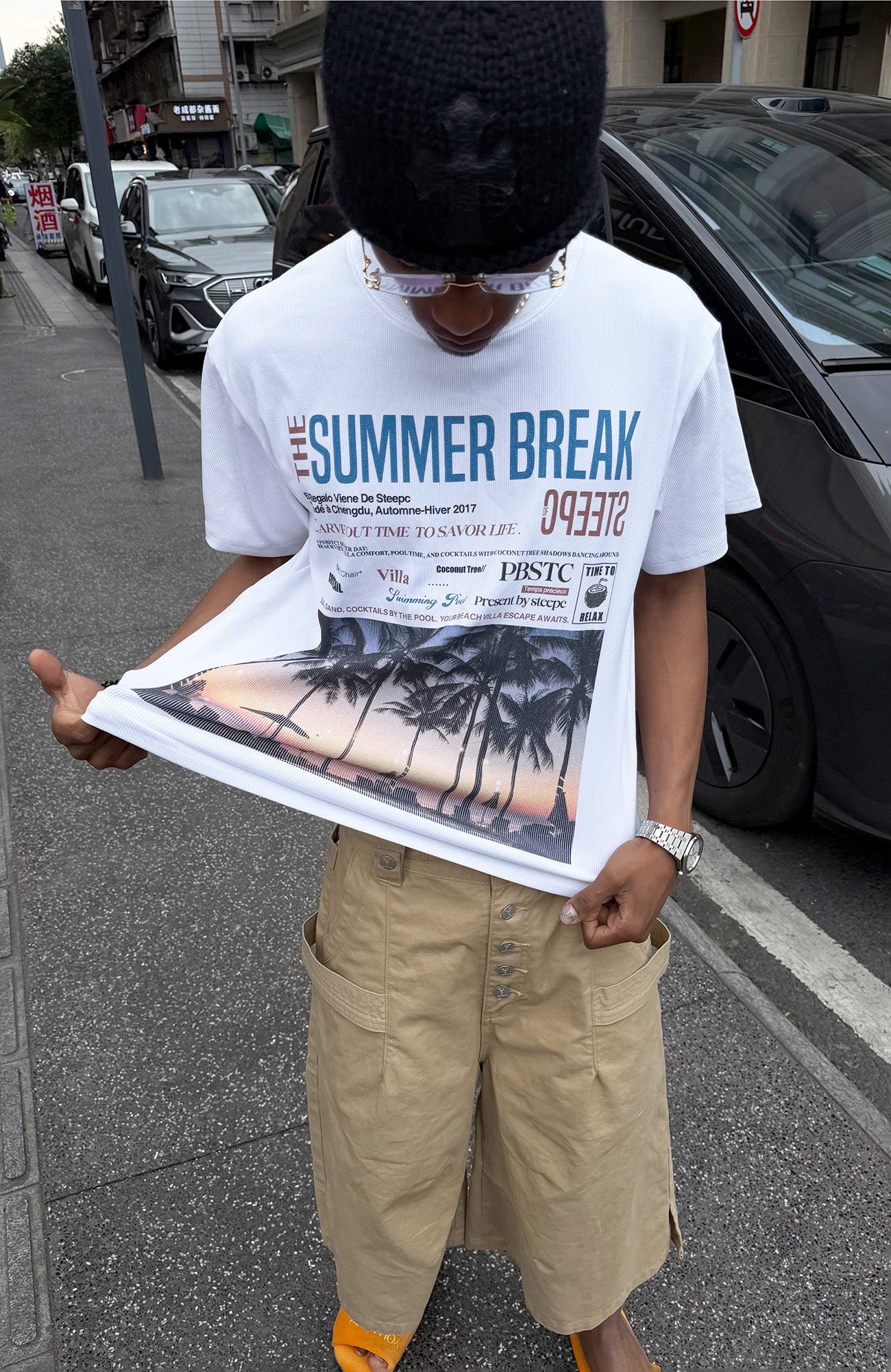 STEEPC Sunset Beach Graphic Tee, premium urban and streetwear designers apparel on PROJECTISR.com, STEEPC