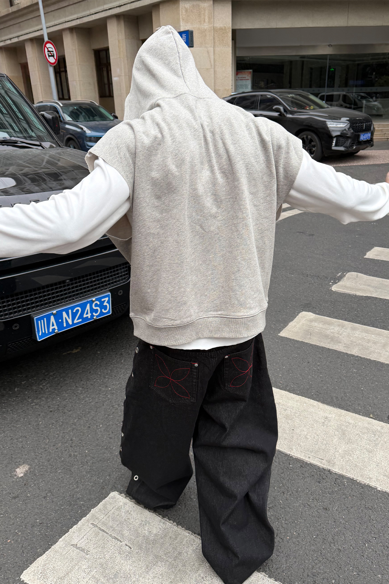 STEEPC Grommet Snap-Fly Flared Raw Jeans, premium urban and streetwear designers apparel on PROJECTISR.com, STEEPC