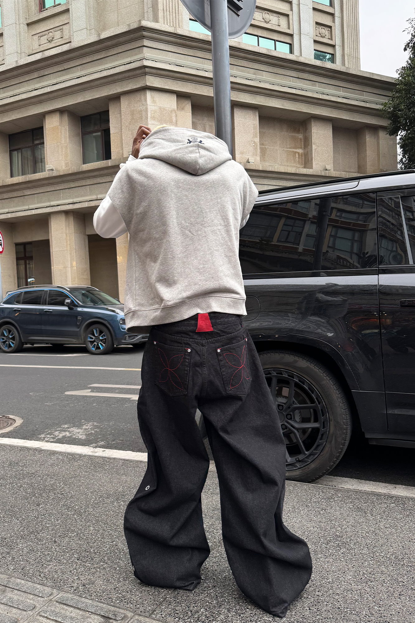 STEEPC Grommet Snap-Fly Flared Raw Jeans, premium urban and streetwear designers apparel on PROJECTISR.com, STEEPC