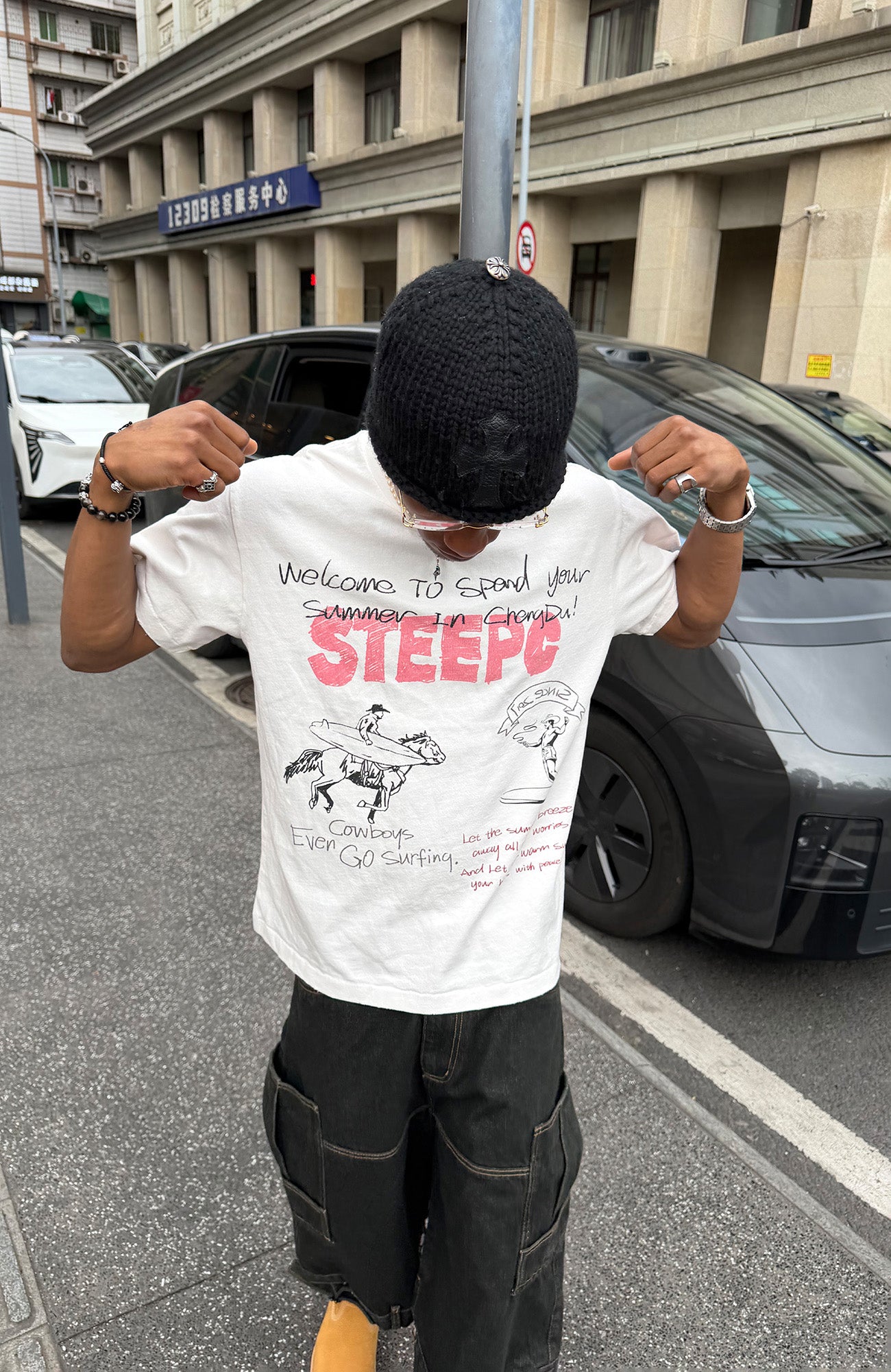 STEEPC Graffiti Sketch Graphic Tee, premium urban and streetwear designers apparel on PROJECTISR.com, STEEPC
