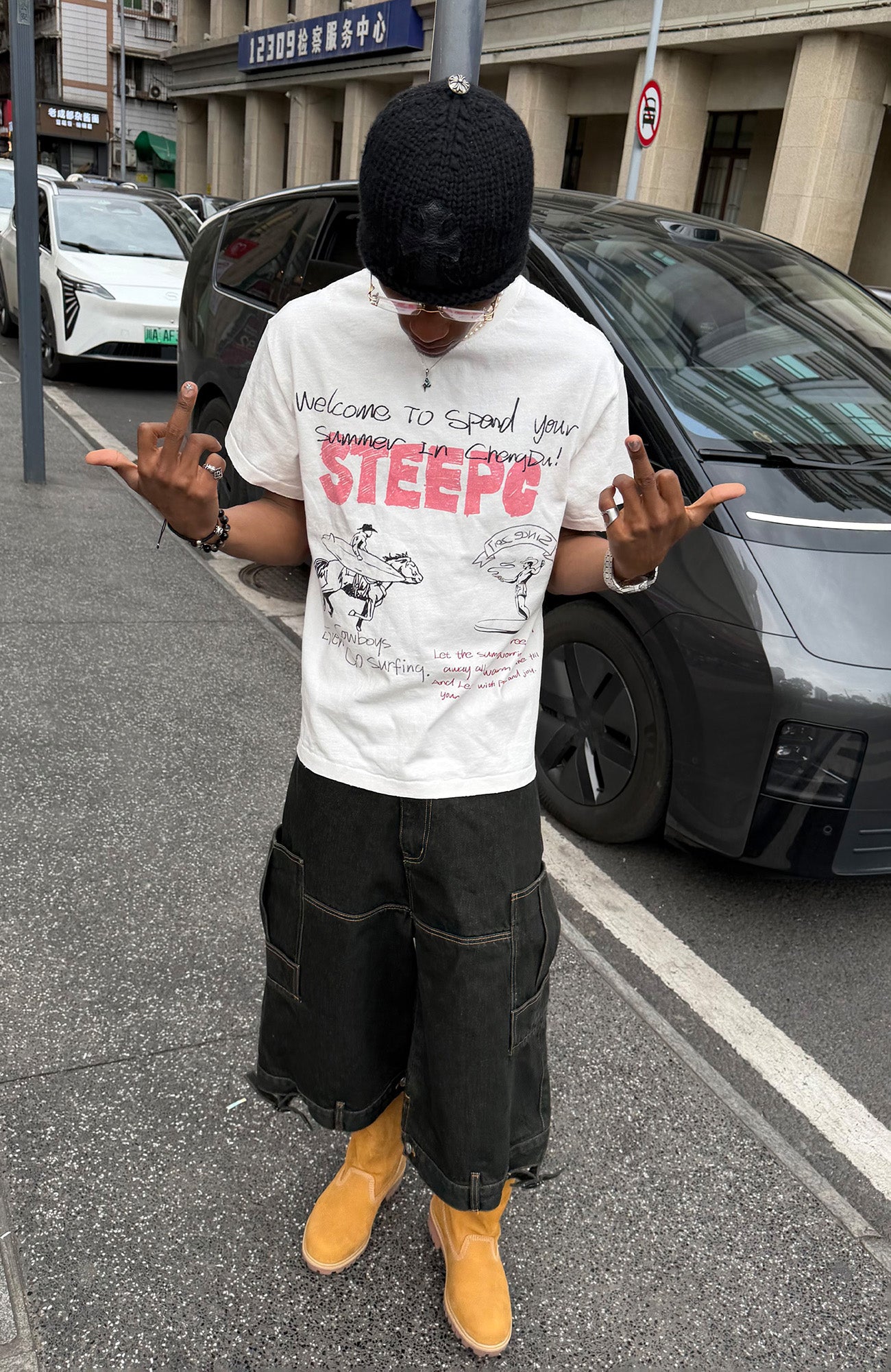 STEEPC Graffiti Sketch Graphic Tee, premium urban and streetwear designers apparel on PROJECTISR.com, STEEPC