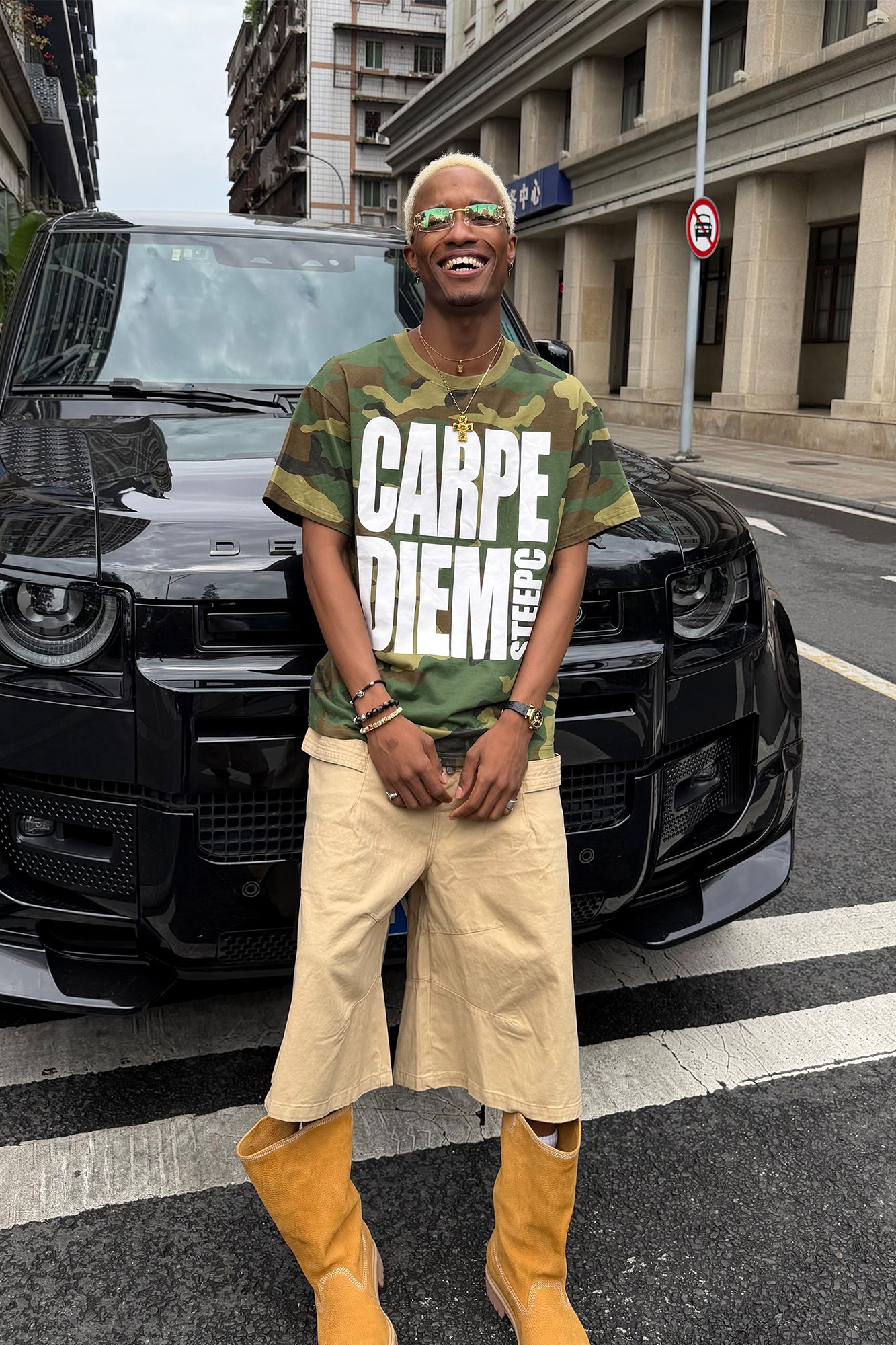 STEEPC Camo Slogan Graphic T-Shirt, premium urban and streetwear designers apparel on PROJECTISR.com, STEEPC