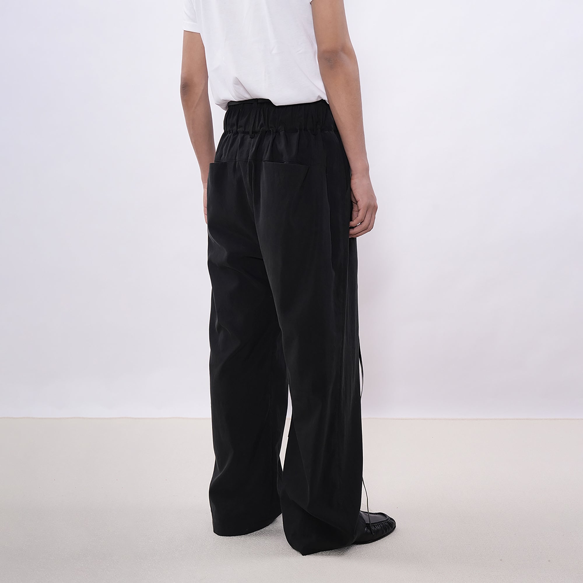 7440 37 1 Drawstring Fluid Wide-Leg Trousers, premium urban and streetwear designers apparel on PROJECTISR.com, 7440 37 1