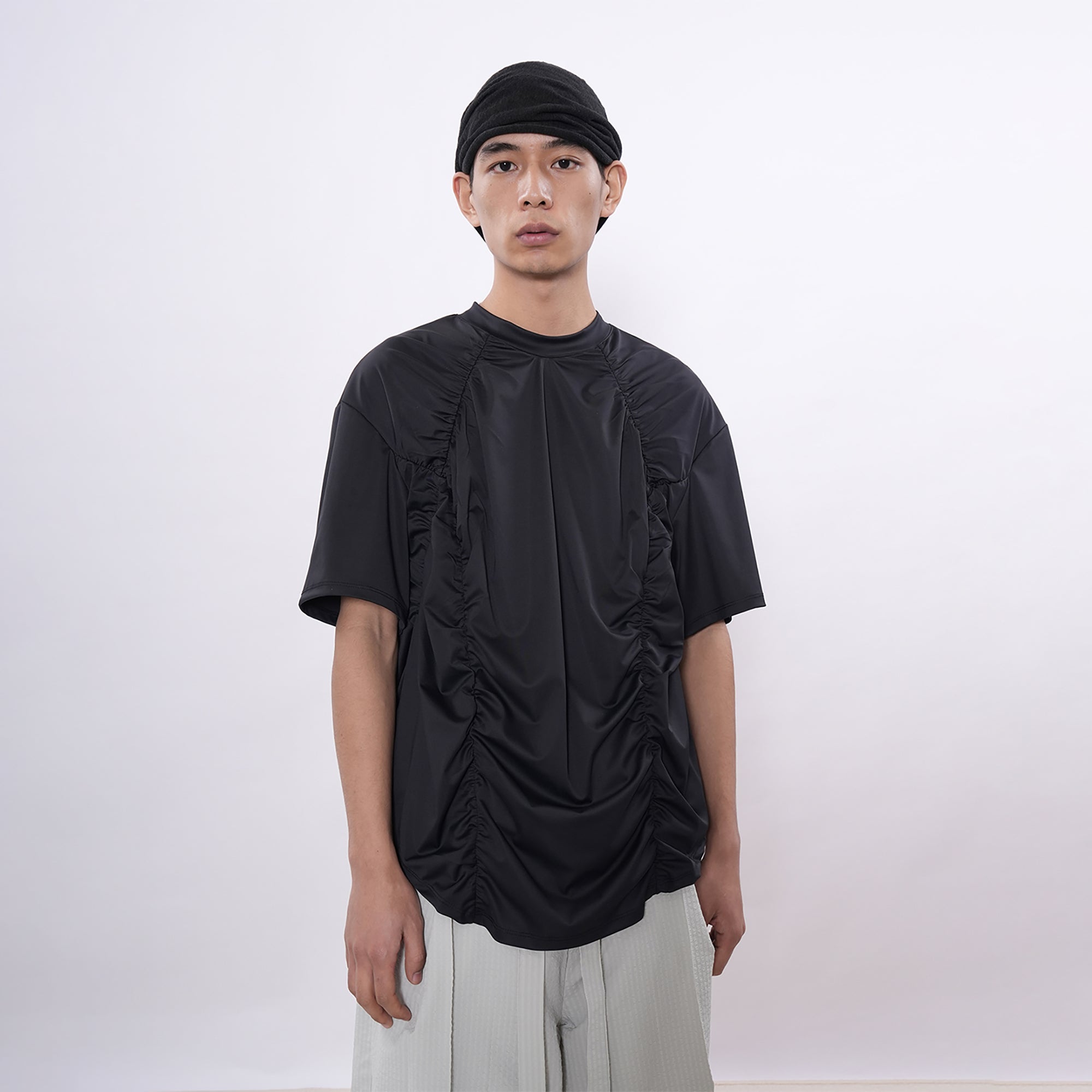 7440 37 1 Ruched Panel Training Tee, premium urban and streetwear designers apparel on PROJECTISR.com, 7440 37 1