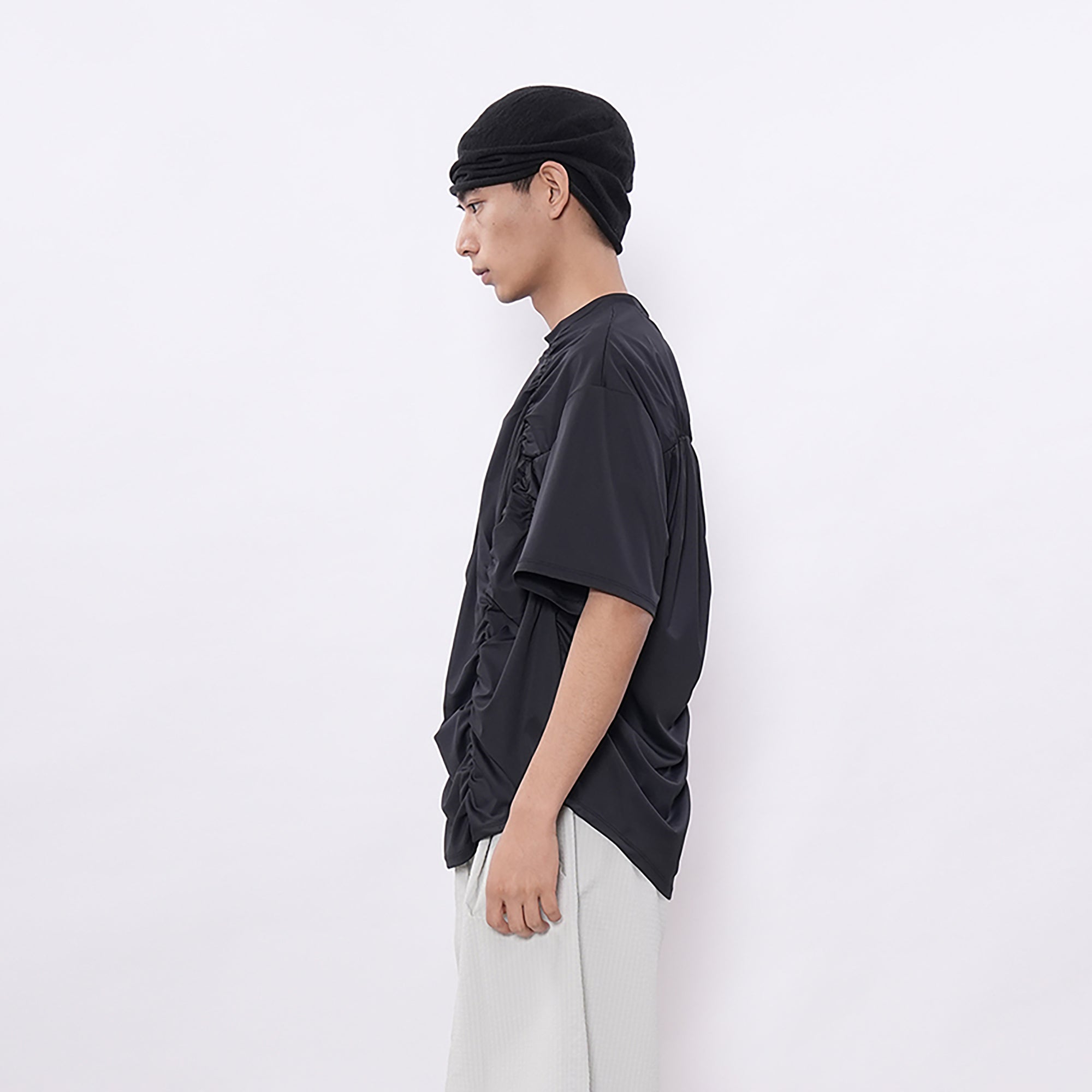 7440 37 1 Ruched Panel Training Tee, premium urban and streetwear designers apparel on PROJECTISR.com, 7440 37 1
