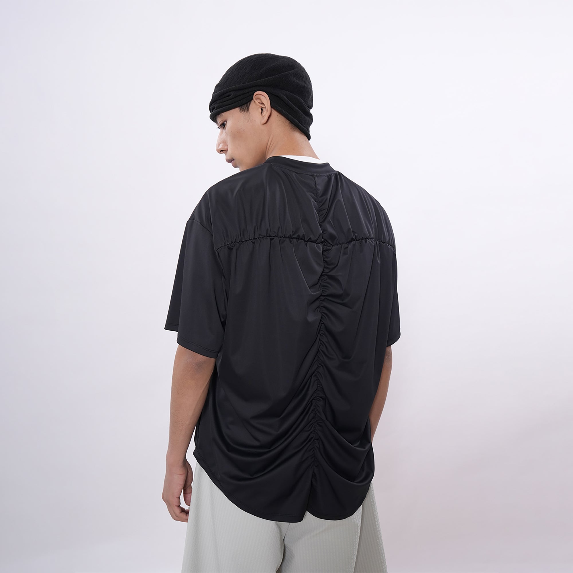 7440 37 1 Ruched Panel Training Tee, premium urban and streetwear designers apparel on PROJECTISR.com, 7440 37 1