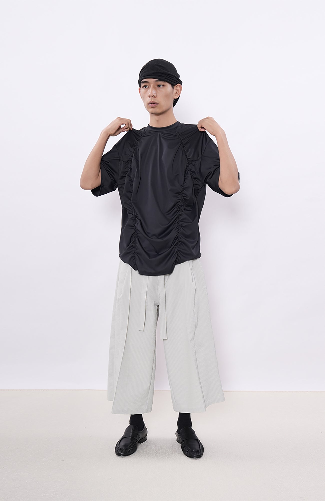 7440 37 1 Ruched Panel Training Tee, premium urban and streetwear designers apparel on PROJECTISR.com, 7440 37 1
