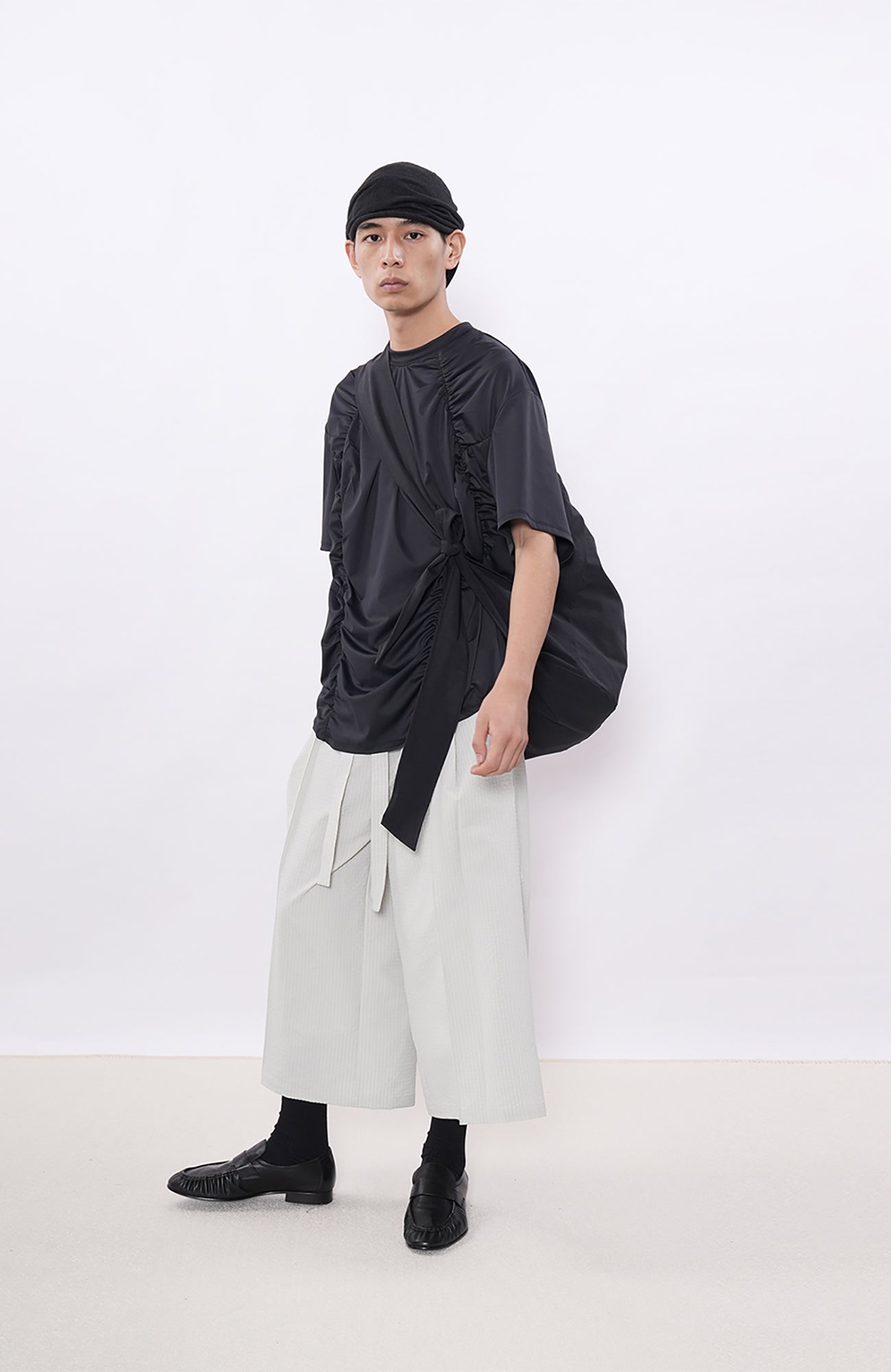 7440 37 1 Ruched Panel Training Tee, premium urban and streetwear designers apparel on PROJECTISR.com, 7440 37 1