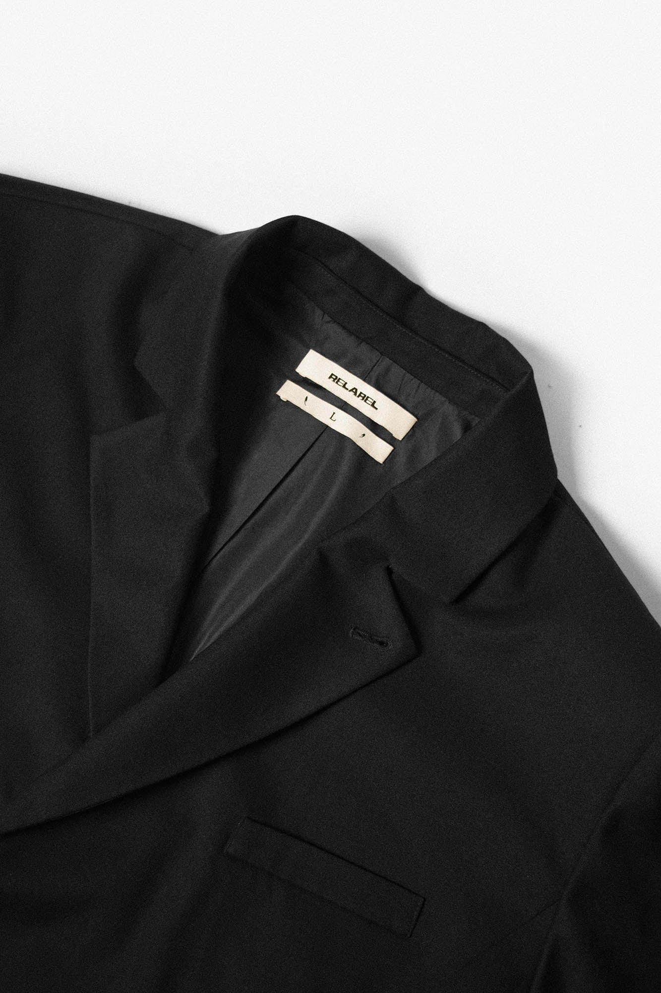 RELABEL Detachable-Collar Wool-Blended Pleated Blazer, premium urban and streetwear designers apparel on PROJECTISR.com, RELABEL