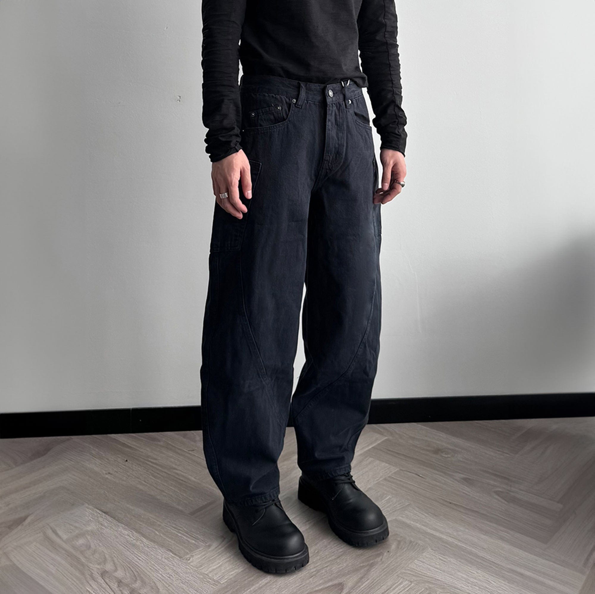 KREATE Curve Panel Wide-Leg Pants, premium urban and streetwear designers apparel on PROJECTISR.com, KREATE