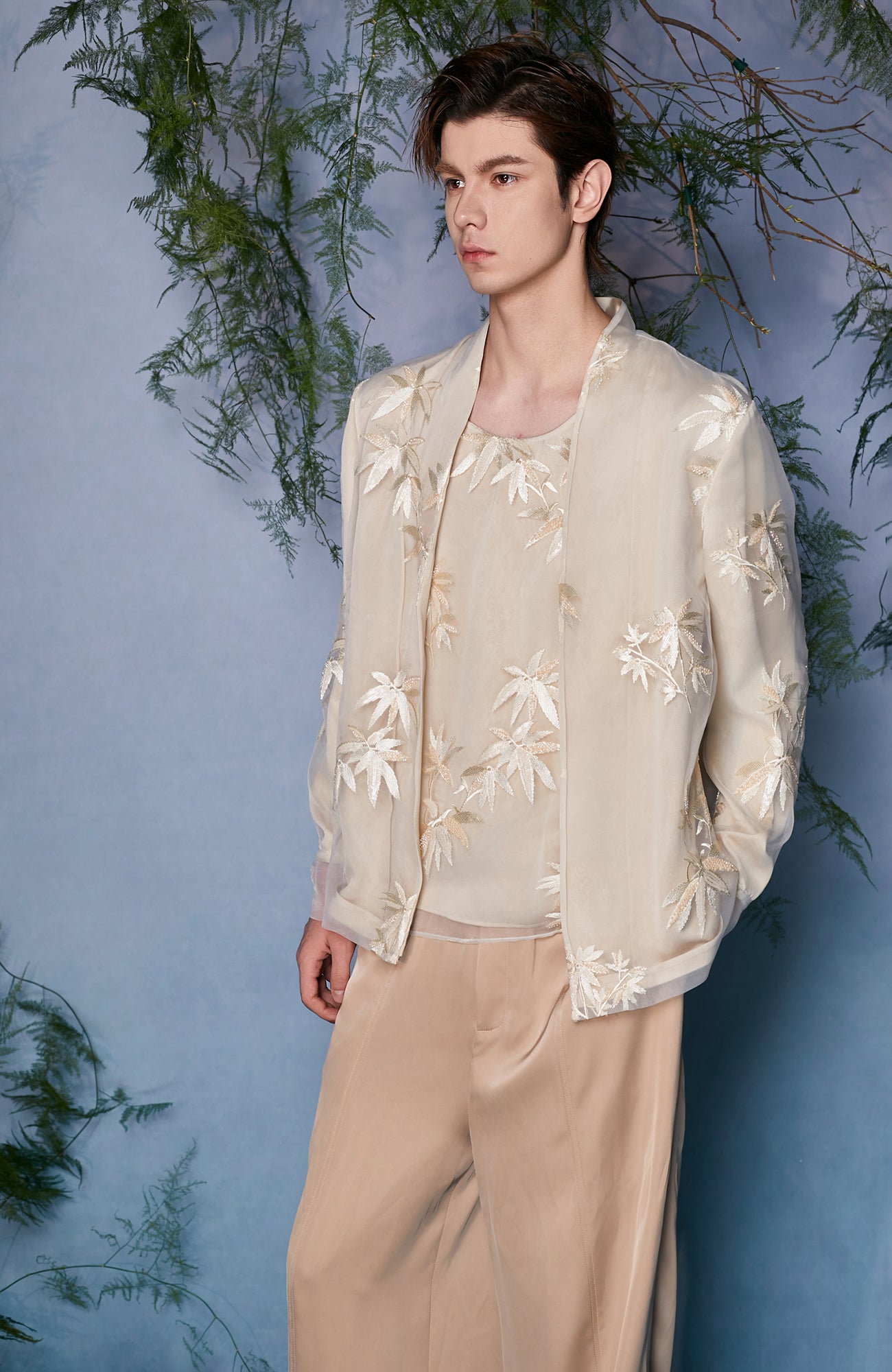 JIECHI Floral Embroidered Bomber Jacket, premium urban and streetwear designers apparel on PROJECTISR.com, JIECHI