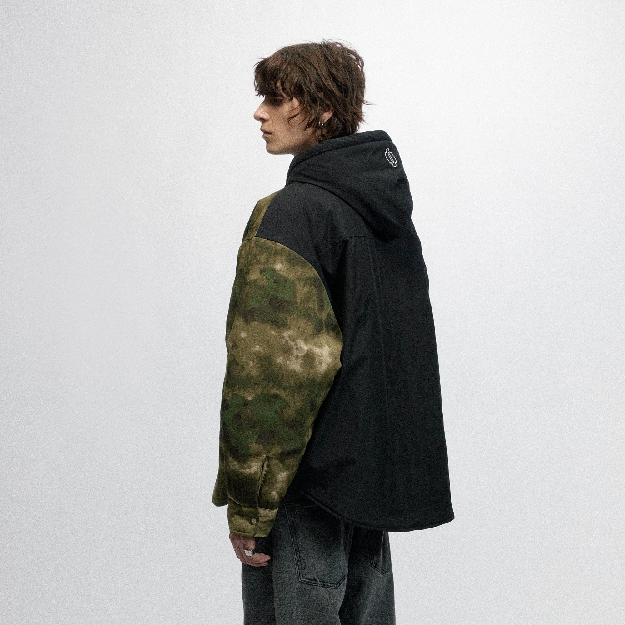 OVDY Tie-Dye Camo Hooded Puffer Jacket, premium urban and streetwear designers apparel on PROJECTISR.com, OVDY