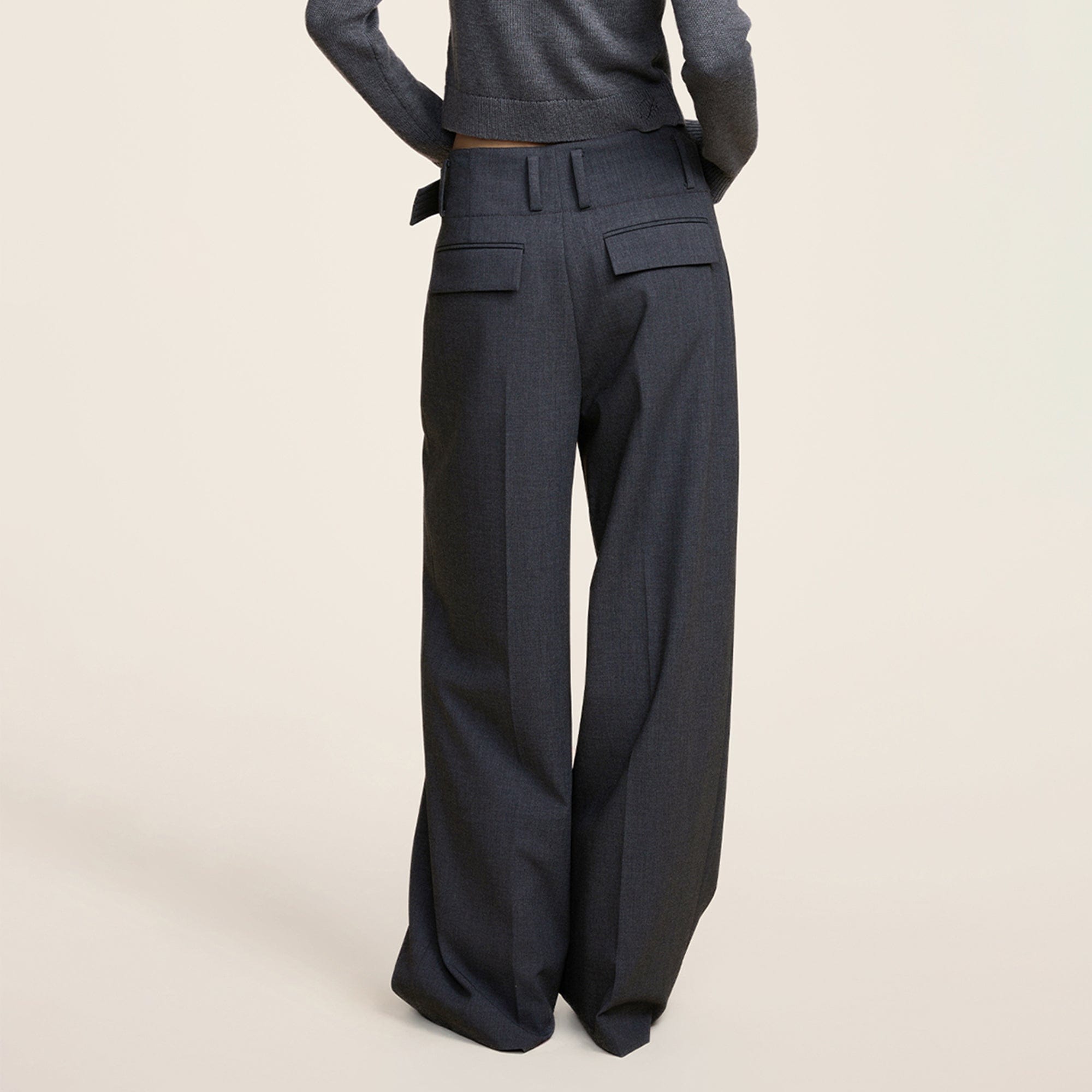 OPICLOTH Classic Pleated Belt Trousers, premium urban and streetwear designers apparel on PROJECTISR.com, OPICLOTH