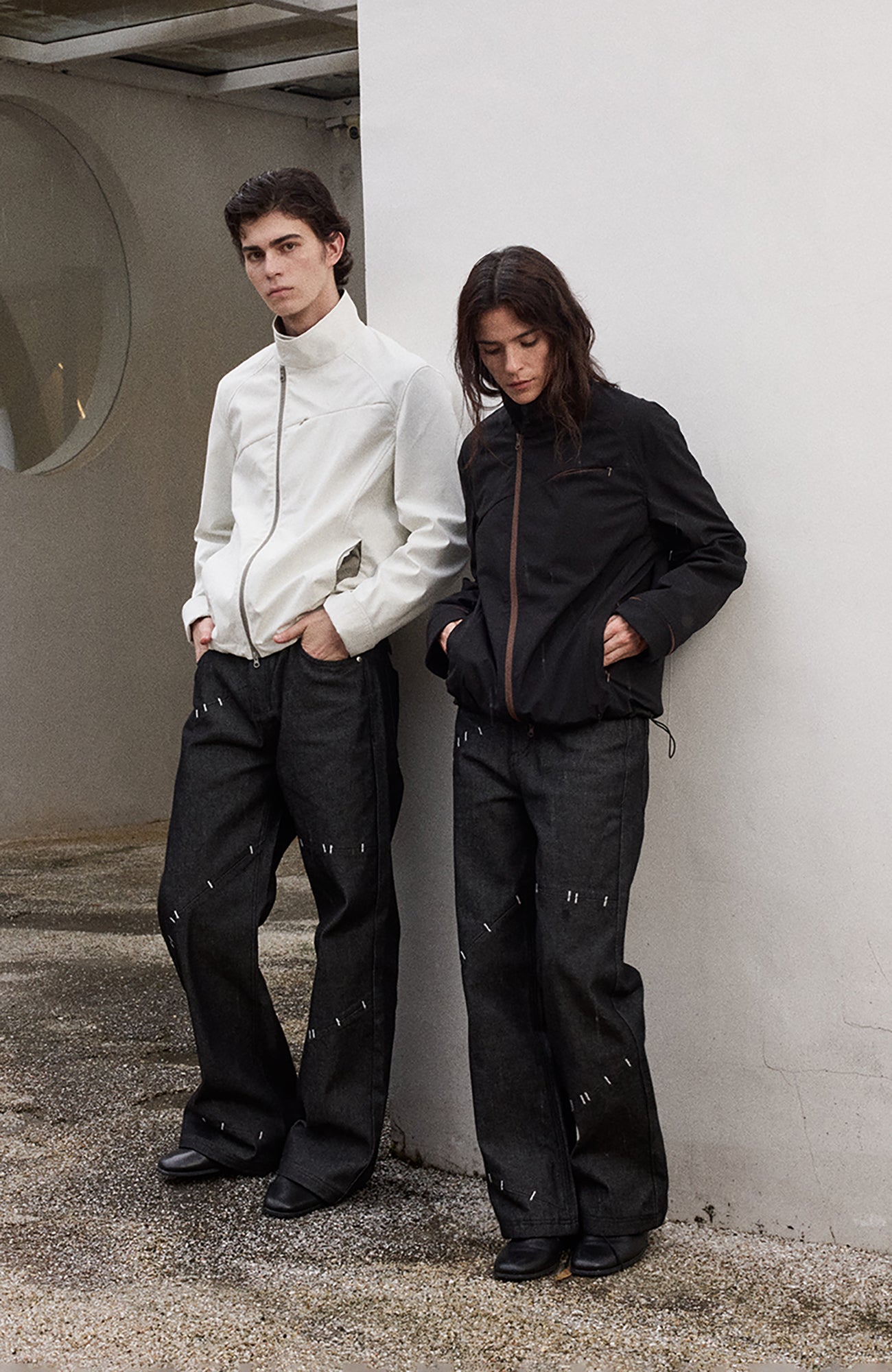 KREATE Asymmetric Zip-Up Utility Jacket