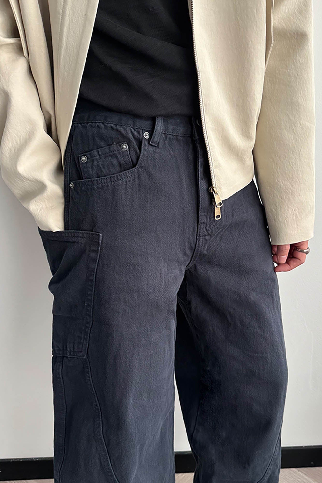 KREATE Curve Panel Wide-Leg Pants, premium urban and streetwear designers apparel on PROJECTISR.com, KREATE