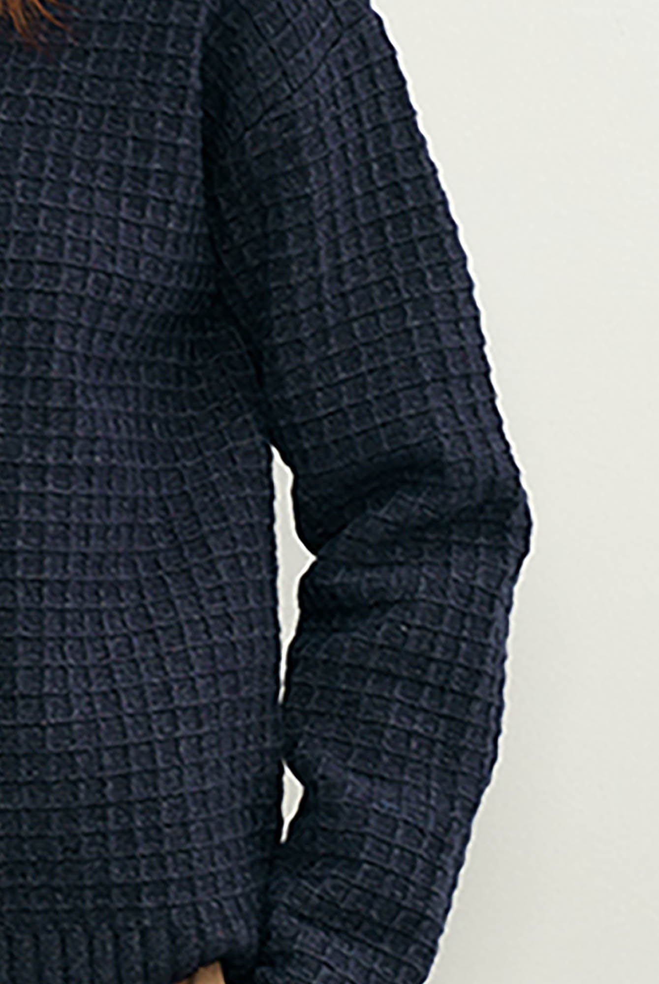 KREATE Waffle Knit Polo Sweater, premium urban and streetwear designers apparel on PROJECTISR.com, KREATE