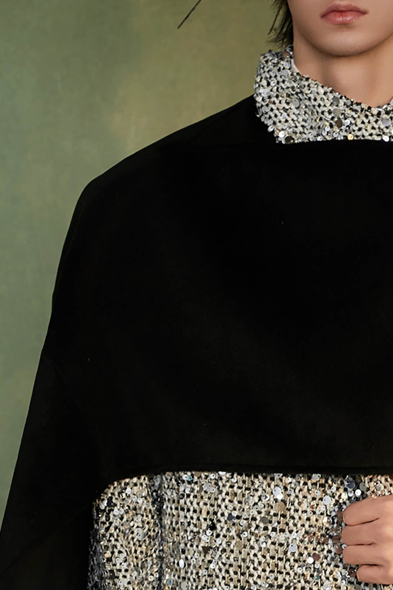 JIECHI Star Frost Layered Cape Coat, premium urban and streetwear designers apparel on PROJECTISR.com, JIECHI