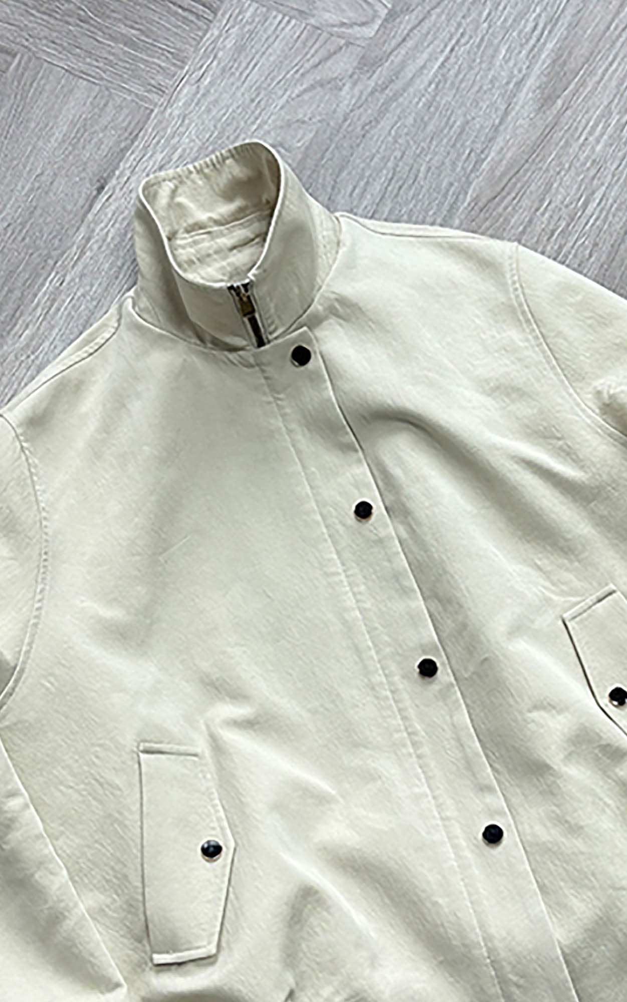 KREATE Gem Button Stand-Collar Wellington Jacket, premium urban and streetwear designers apparel on PROJECTISR.com, KREATE