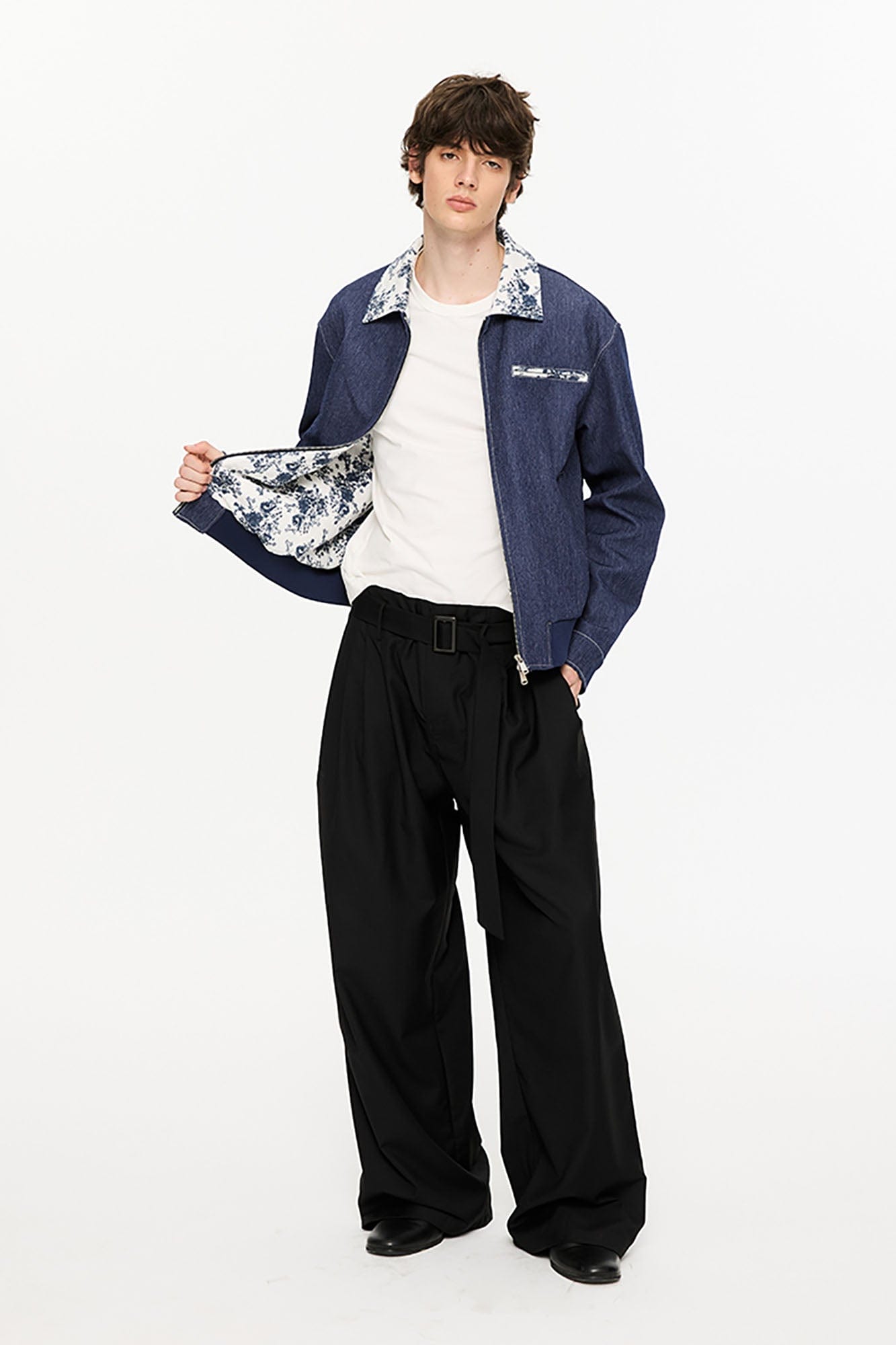 KREATE Contrast Floral Collar Jacket, premium urban and streetwear designers apparel on PROJECTISR.com, KREATE