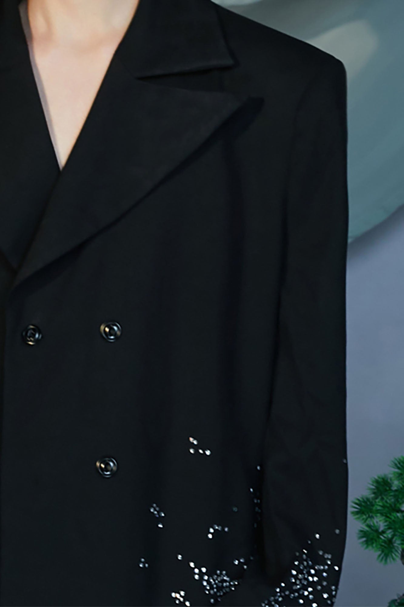 JIECHI Diamond Structured Overcoat, premium urban and streetwear designers apparel on PROJECTISR.com, JIECHI