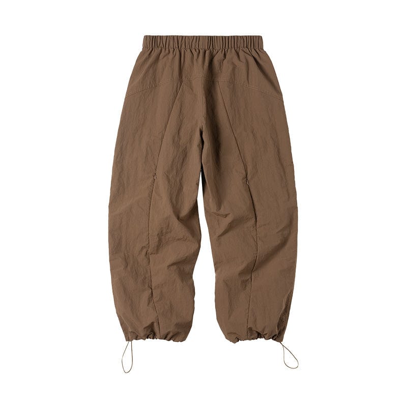 ENSHADOWER Splash-Proof Spliced Crinkled Parachute Pants, premium urban and streetwear designers apparel on PROJECTISR.com, ENSHADOWER