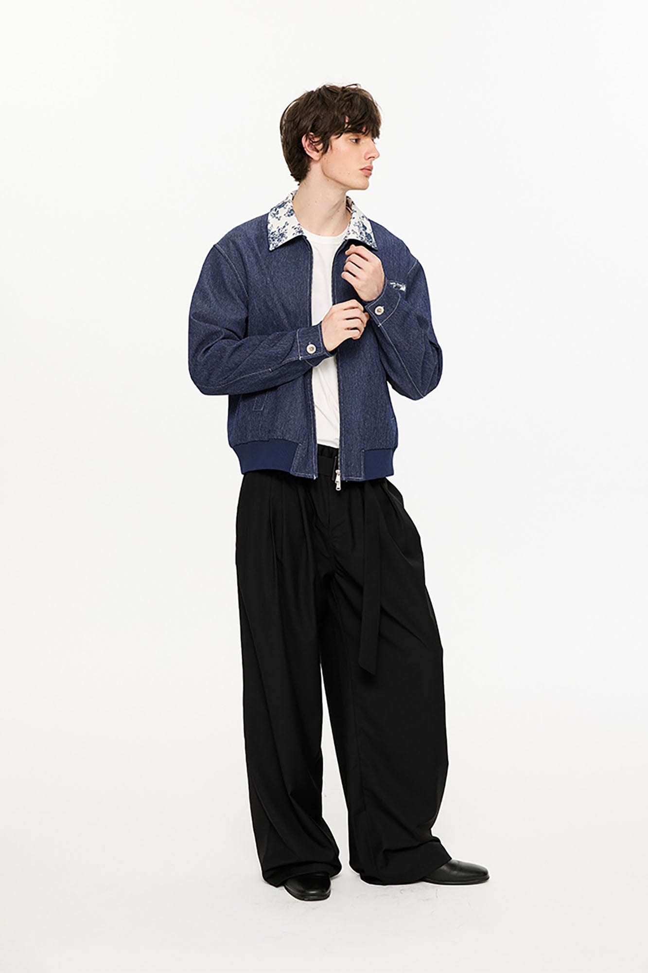 KREATE Contrast Floral Collar Jacket, premium urban and streetwear designers apparel on PROJECTISR.com, KREATE