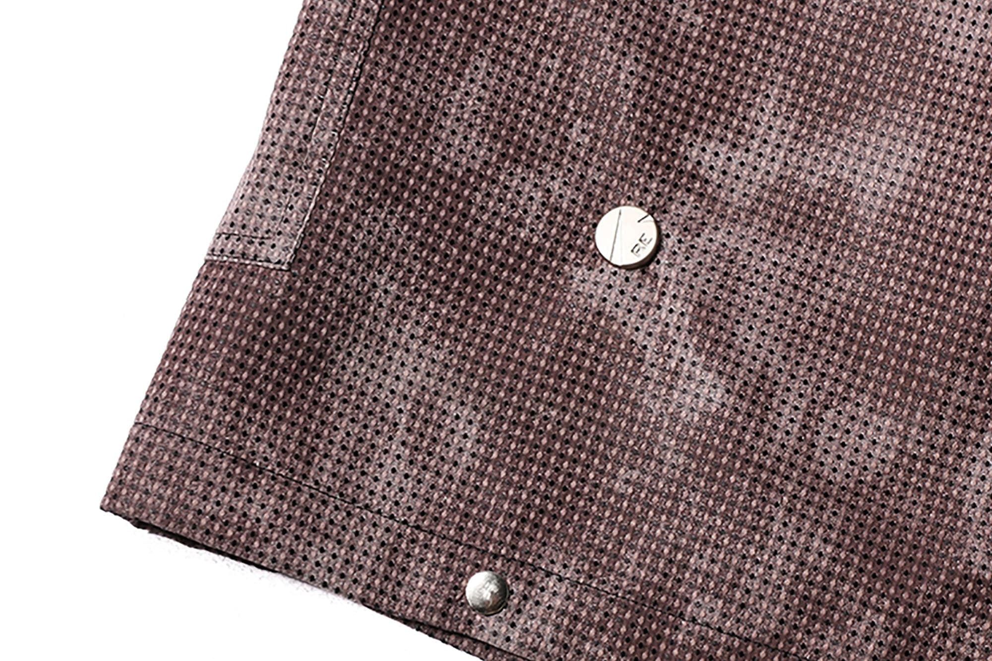 RELABEL Mini Checker Multi-Pocket Strap Pleated Cargo Pants Red, premium urban and streetwear designers apparel on PROJECTISR.com, RELABEL