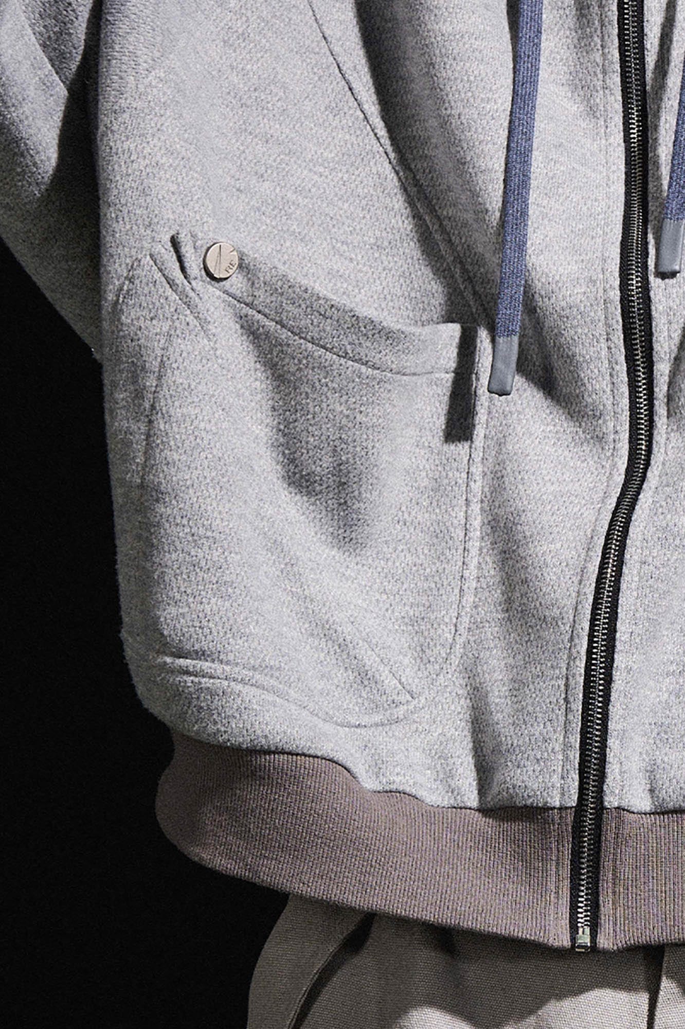 RELABEL Spliced Batwing Oversized Zip-Up Hoodie, premium urban and streetwear designers apparel on PROJECTISR.com, RELABEL
