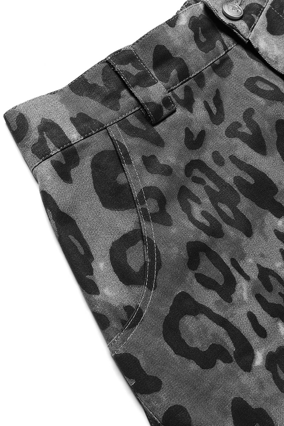 RELABEL Leopard Multi-Pocket Ribbon Cargo Pants, premium urban and streetwear designers apparel on PROJECTISR.com, RELABEL