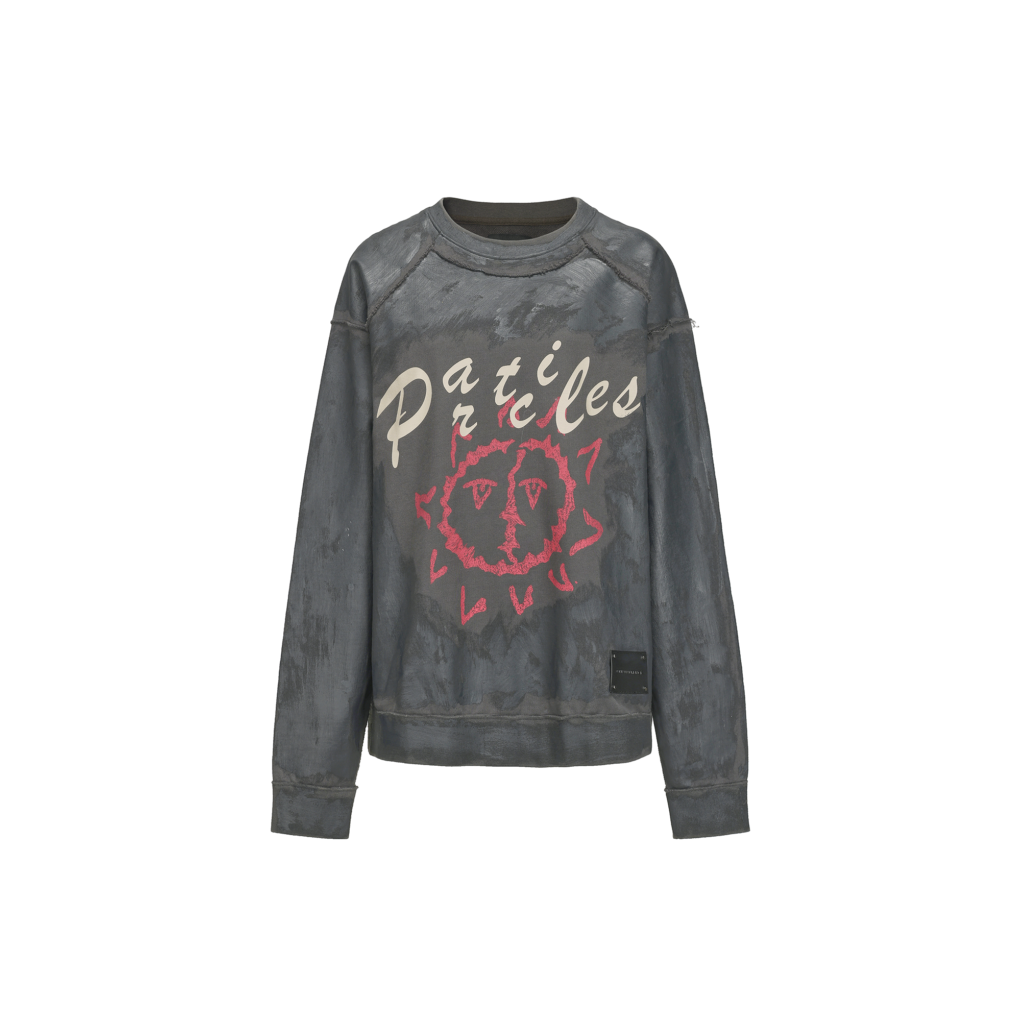 VANN VALRENCE Retro Graffiti Oversized Sweatshirt