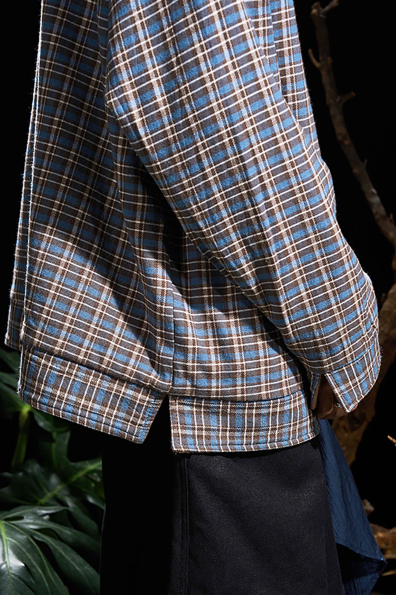 RELABEL Pupa Reversible Plaid Hooded Jacket, premium urban and streetwear designers apparel on PROJECTISR.com, RELABEL